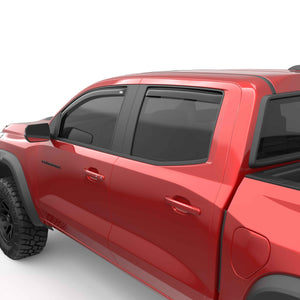 EGR 4pc Smoke Finish In-channel Window Visors for Colorado|Canyon