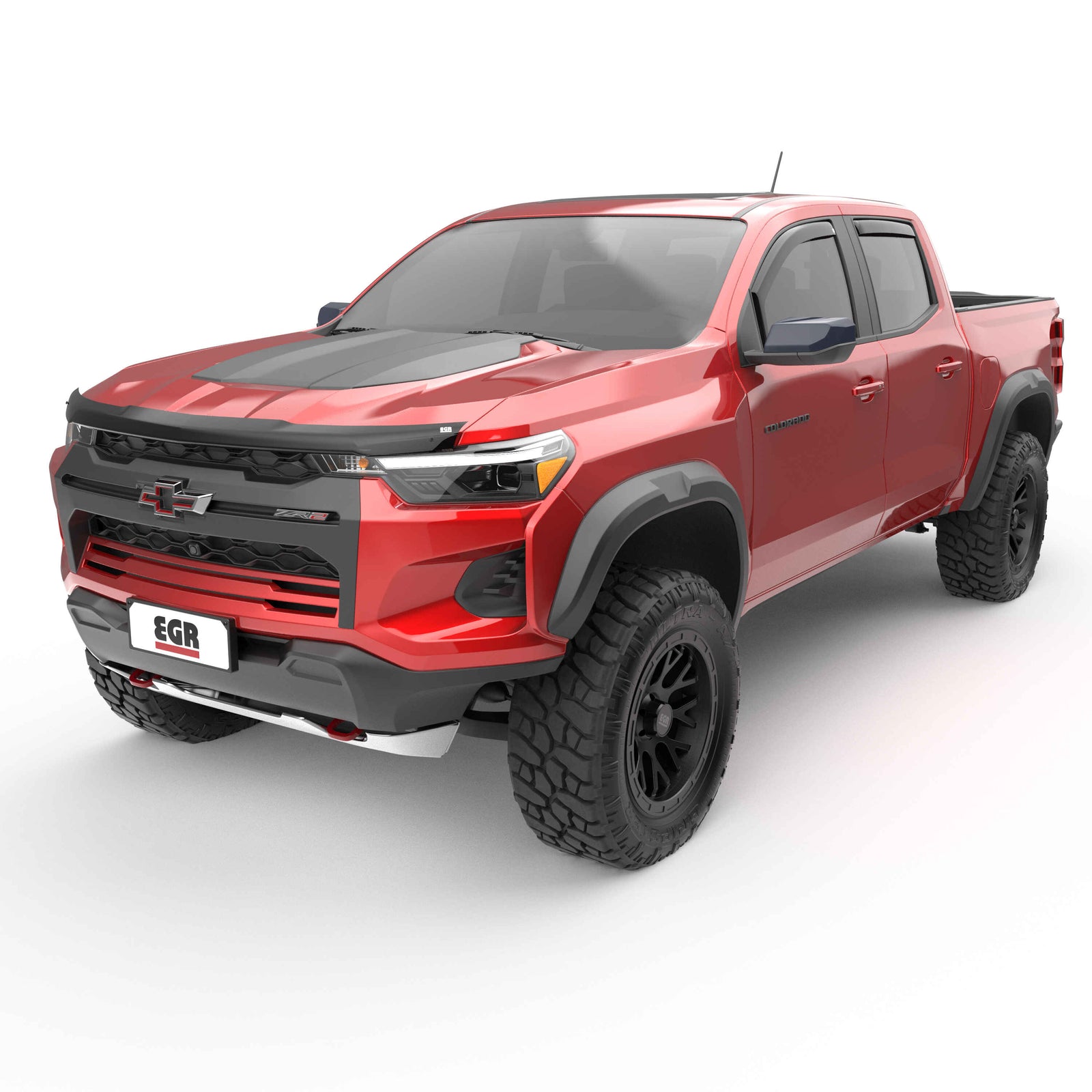 EGR 4pc Smoke Finish In-channel Window Visors for Colorado|Canyon