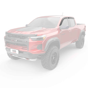 EGR 4pc Smoke Finish Tape-on Window Visors for Colorado|Canyon