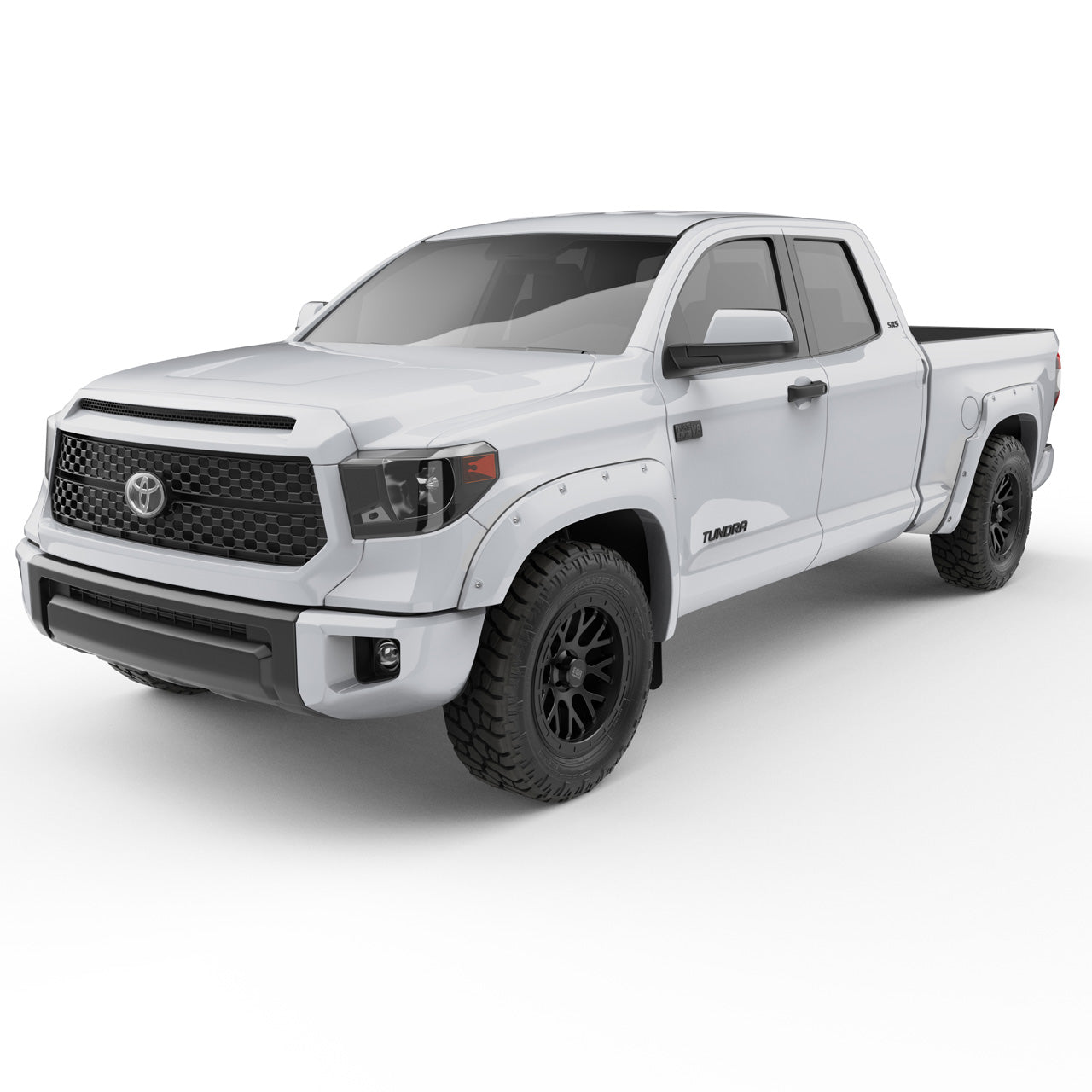 EGR Traditional Bolt-on look Fender Flares - 14-21 Toyota Tundra Painted to Code White set of 4