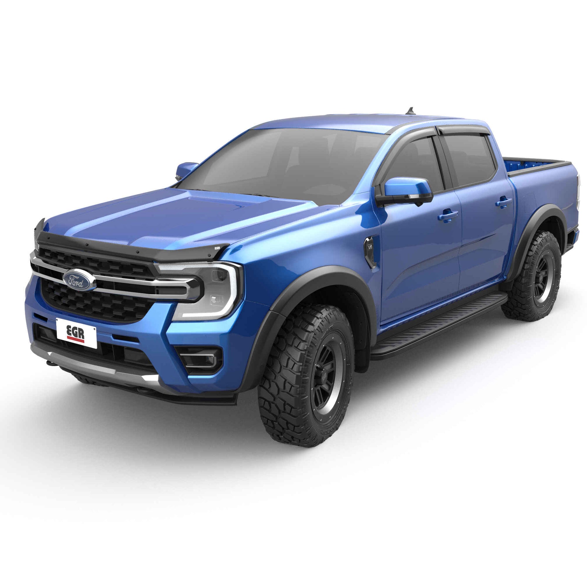 EGR Smoke Finish Superguard Hood Guard for Ranger