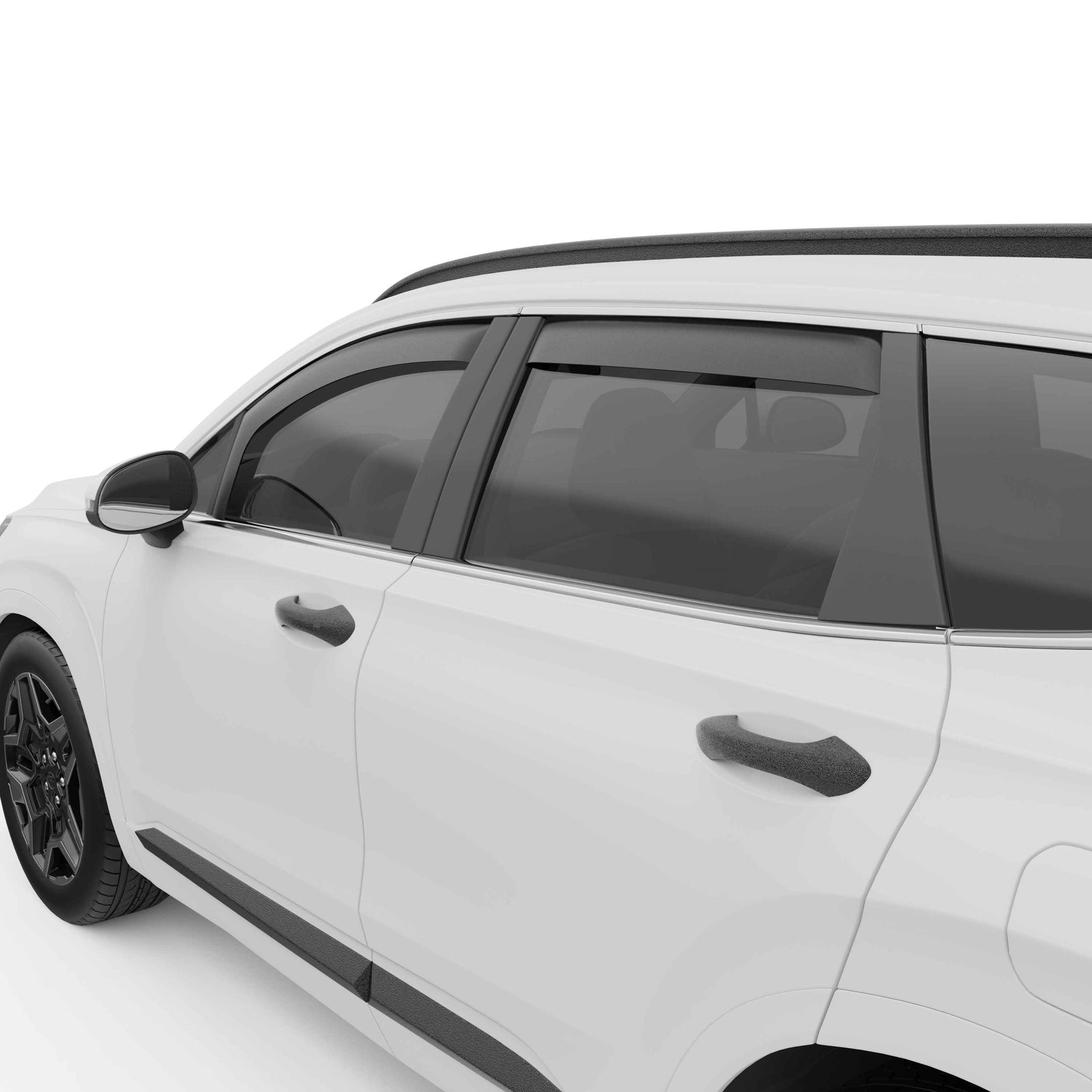 EGR 4pc Matte Black In-Channel Window Visors 19-23 Hyundai Santa Fe