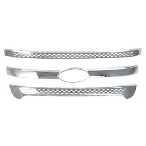Trim Illusion - Chrome Tape-on Patented Grille Overlay 11-15 Ford Explorer Base/XLT/Limited 3 PCS