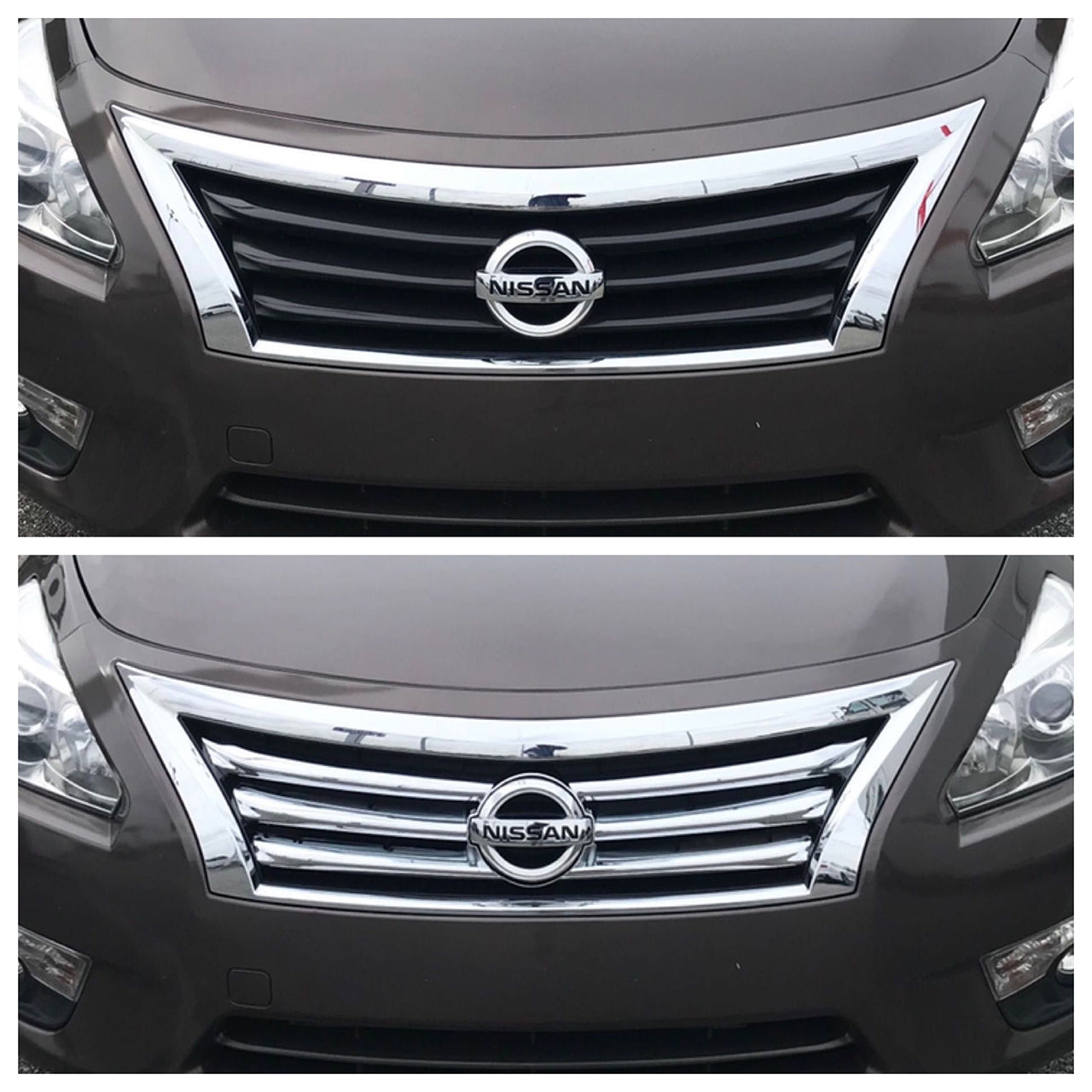 Trim Illusion - Chrome Tape-on Patented Grille Overlay 13-15 Nissan Altima 4DR Model Only 1 PC