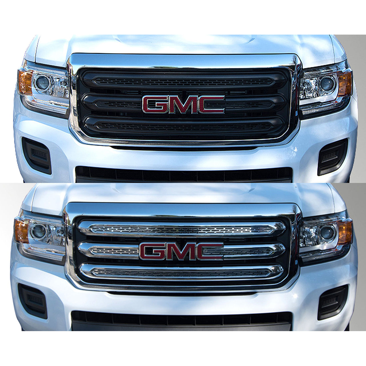 Trim Illusion - Chrome Tape-on Patented Grille Overlay 15-20 GMC Canyon Base/SL/SLE/SLT 4 PCS