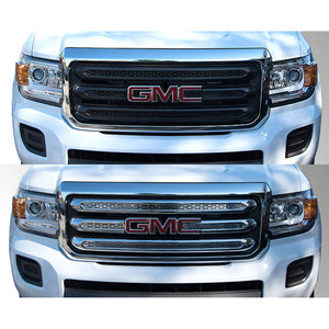 Trim Illusion - Chrome Tape-on Patented Grille Overlay 15-20 GMC Canyon Base/SL/SLE/SLT 4 PCS