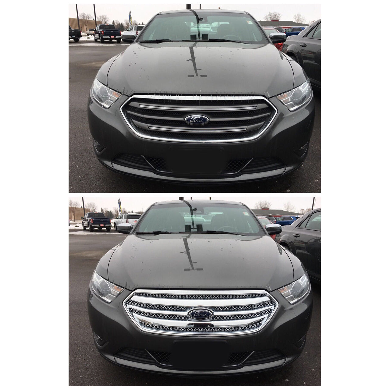 Trim Illusion - Chrome Tape-on Patented Grille Overlay 13-19 Ford Taurus SE/SEL/Limited 1 PC