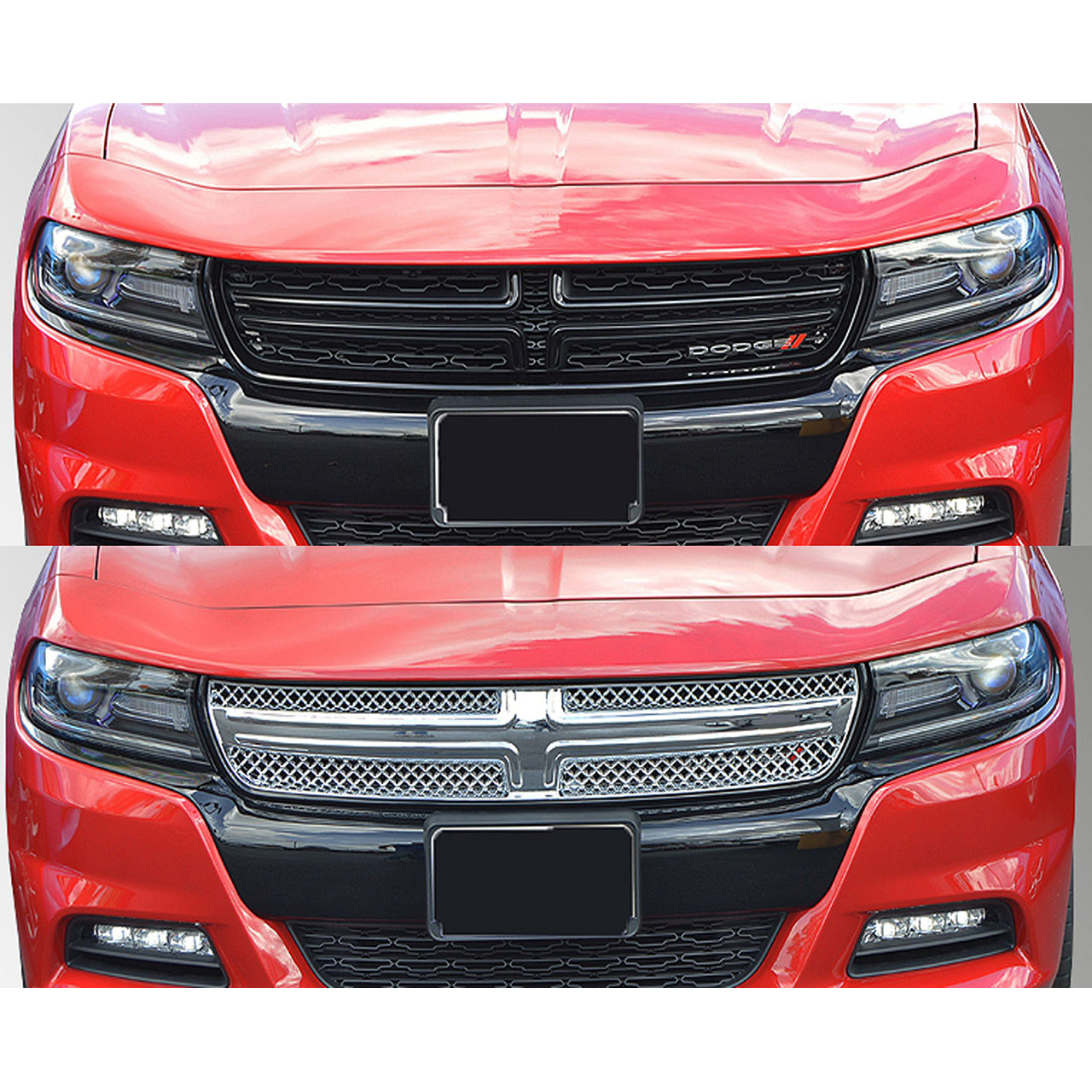 Trim Illusion - Chrome Tape-on Patented Grille Overlay 15-21 Dodge Charger SE/SXT/SRT Only SXT in 19-22 1 PC