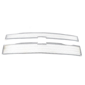 Trim Illusion - Mesh Chrome Tape-on Patented Grille Overlay 14-15 Chevrolet Silverado 1500 WT/LT. NOT FOR SPORT MODELS 2 PCS