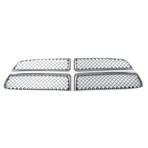 Trim Illusion - Mesh Chrome Tape-on Patented Grille Overlay 11-14 Dodge Charger SE/SXT 4 PCS