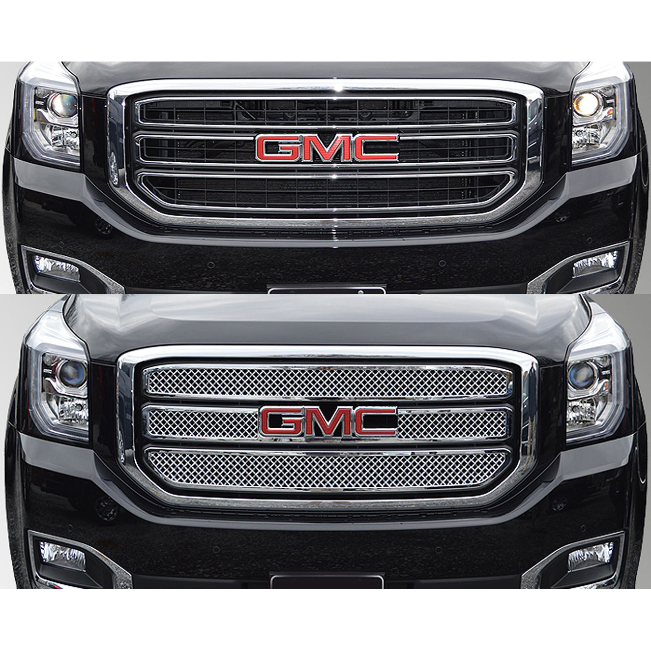 Trim Illusion - Chrome Tape-on Patented Grille Overlay 15-20 GMC Yukon SLE/SLT 3 PCS