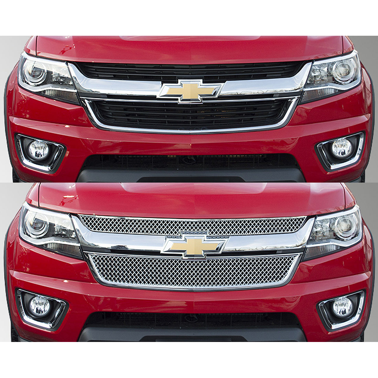 Trim Illusion - Chrome Tape-on Patented Grille Overlay 15-20 Chevrolet Colorado 2 PCS