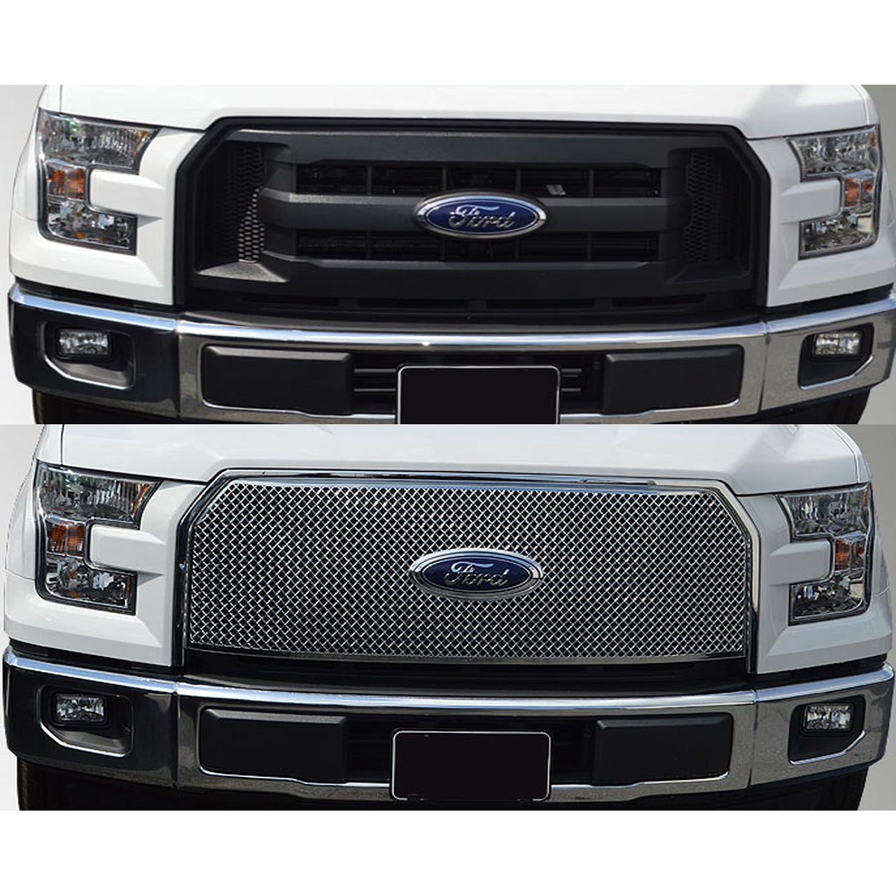 Trim Illusion - Chrome Tape-on Patented Grille Overlay 15-17 Ford F-150 XL 1 PC