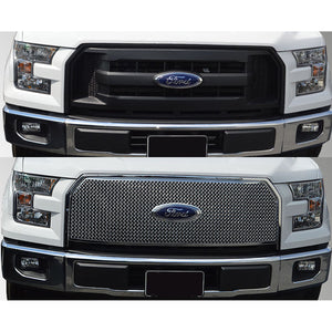 Trim Illusion - Chrome Tape-on Patented Grille Overlay 15-17 Ford F-150 XL 1 PC