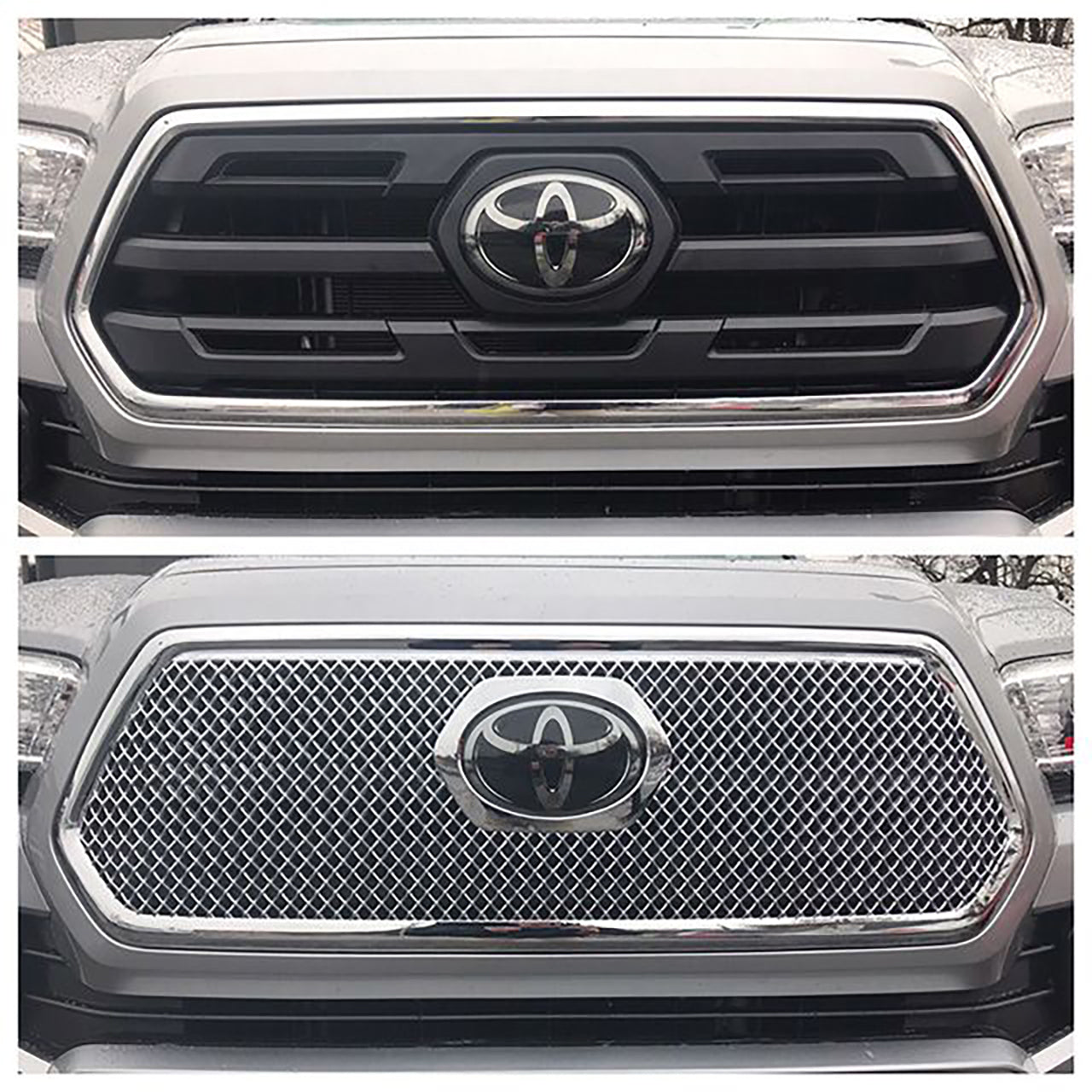 Trim Illusion - Mesh Chrome Tape-on Patented Grille Overlay 16-19 Toyota Tacoma SR/SR5 1 PC