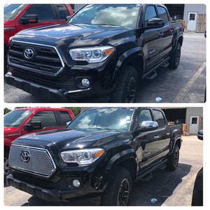 Trim Illusion - Mesh Chrome Tape-on Patented Grille Overlay 16-19 Toyota Tacoma SR/SR5 1 PC