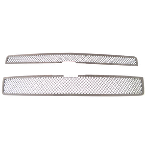 Trim Illusion - Mesh Chrome Tape-on Patented Grille Overlay 07-14 Chevrolet Tahoe/Suburban 1500, 07-13 Chevrolet Avalanche, 2014 Chevrolet Suburban LS/LT 2 PCS
