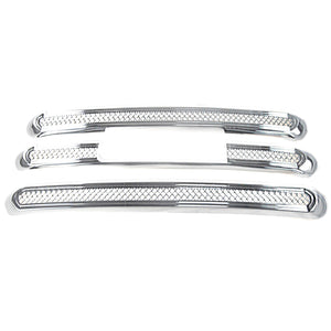 Trim Illusion - 15-18 GMC Sierra 2500 HD/Sierra 3500 HD SLE/SLT 3 PCS Chrome Tape-on Patented Grille Overlay
