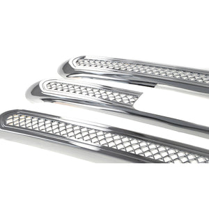 Trim Illusion - 15-18 GMC Sierra 2500 HD/Sierra 3500 HD SLE/SLT 3 PCS Chrome Tape-on Patented Grille Overlay