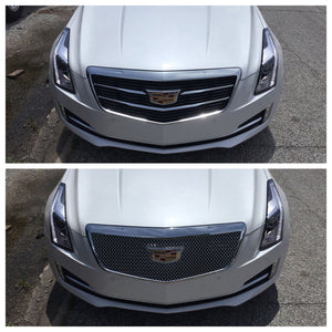 Trim Illusion - Mesh Chrome Tape-on Patented Grille Overlay 15-19 Cadillac ATS 1 PC