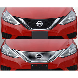 Trim Illusion - Chrome Patented Grille Overlay 16-19 Nissan Sentra 1 PC