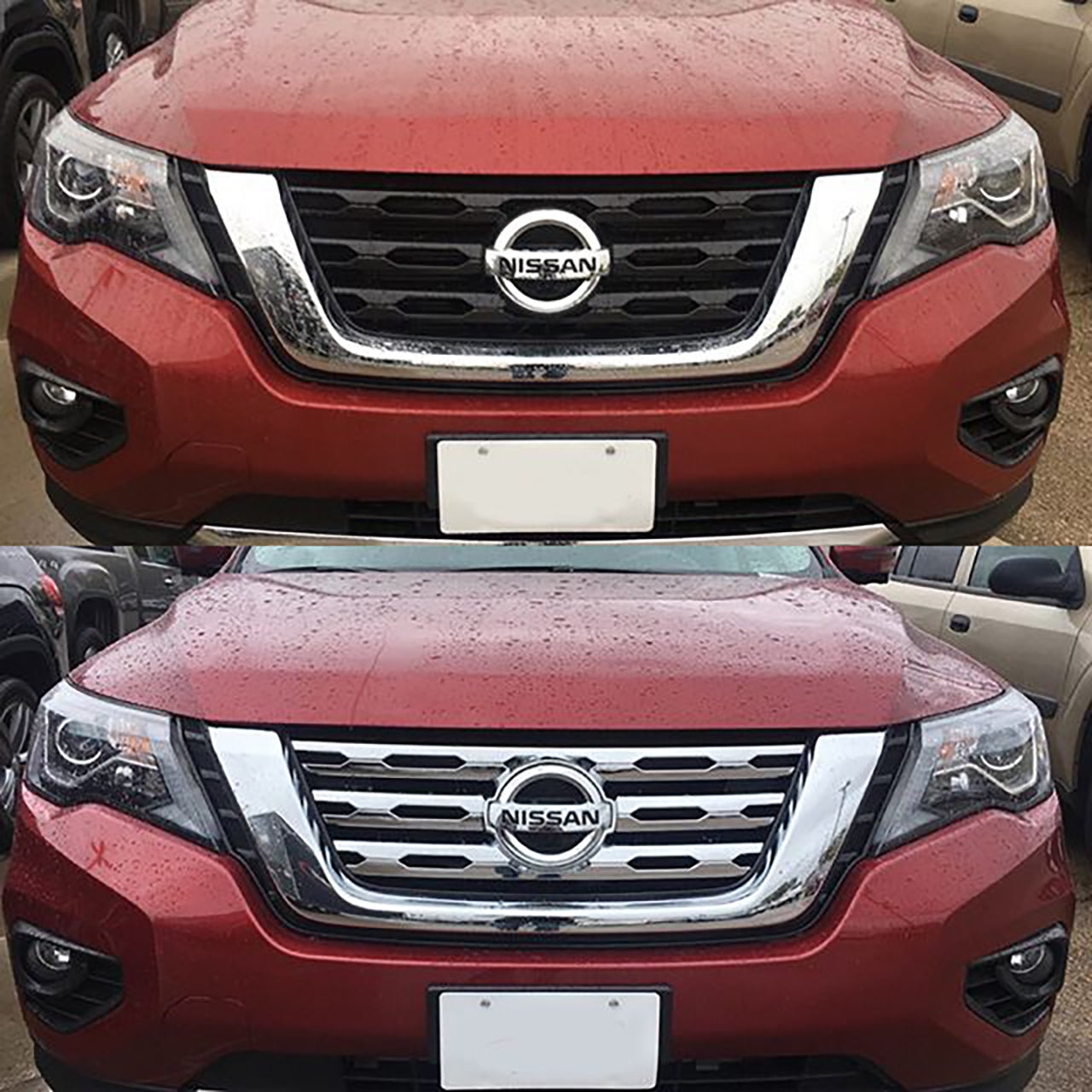 Trim Illusion - Chrome Tape-on Patented Grille Overlay 17-20 Nissan Pathfinder 1 PC