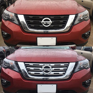 Trim Illusion - Chrome Tape-on Patented Grille Overlay 17-20 Nissan Pathfinder 1 PC