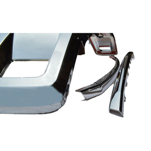 Trim Illusion - Chrome Tape-on Patented Grille Overlay 18-20 Ford F-150 Only Fits XL Un-Painted Grill 3 PCS