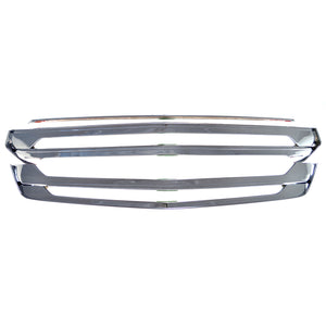Trim Illusion - Chrome Tape-on Patented Grille Overlay 18-21 Chevrolet Traverse L/LS/LT/RS 3 PCS