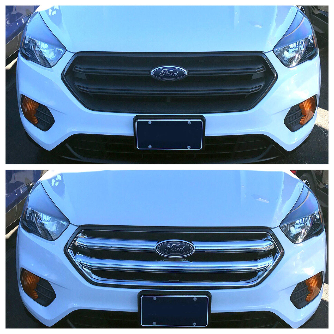 Trim Illusion - OEM Look Chrome Tape-on Patented Grille Overlay 17-19 Ford Escape 1 PC