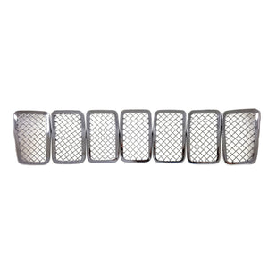 Trim Illusion Chrome Tape-on Patented Grille Overlay 19-23 Jeep Cherokee 7 PCS