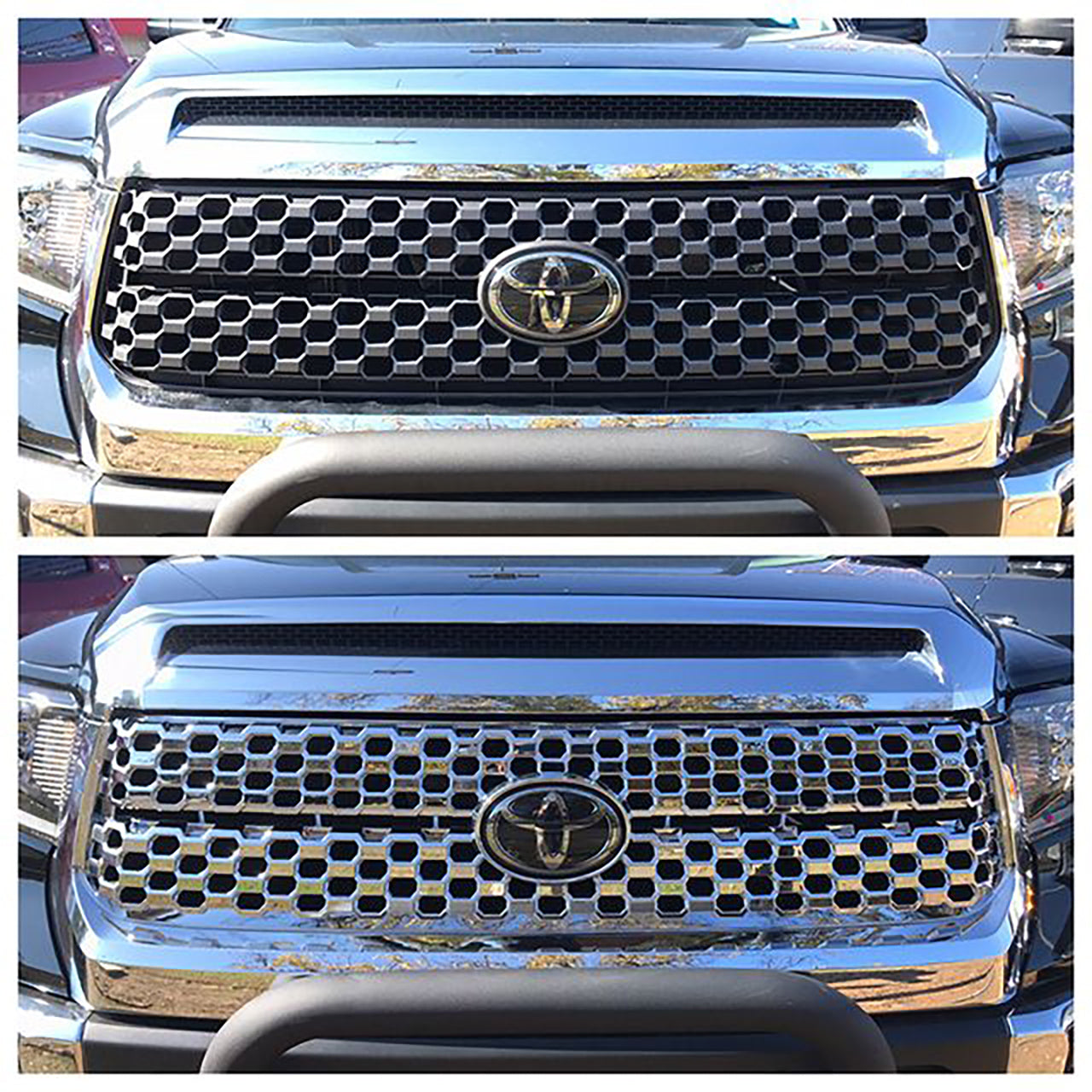 Trim Illusion - Chrome Tape-on Patented Grille Overlay 18-21 Toyota Tundra PLATINUM/SR5 1 PC