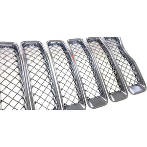 Trim Illusion - Chrome Tape-on Patented Grille Overlay 18-24 Jeep Wrangler Sport/Unlimited Sport/Willys 7 PCS