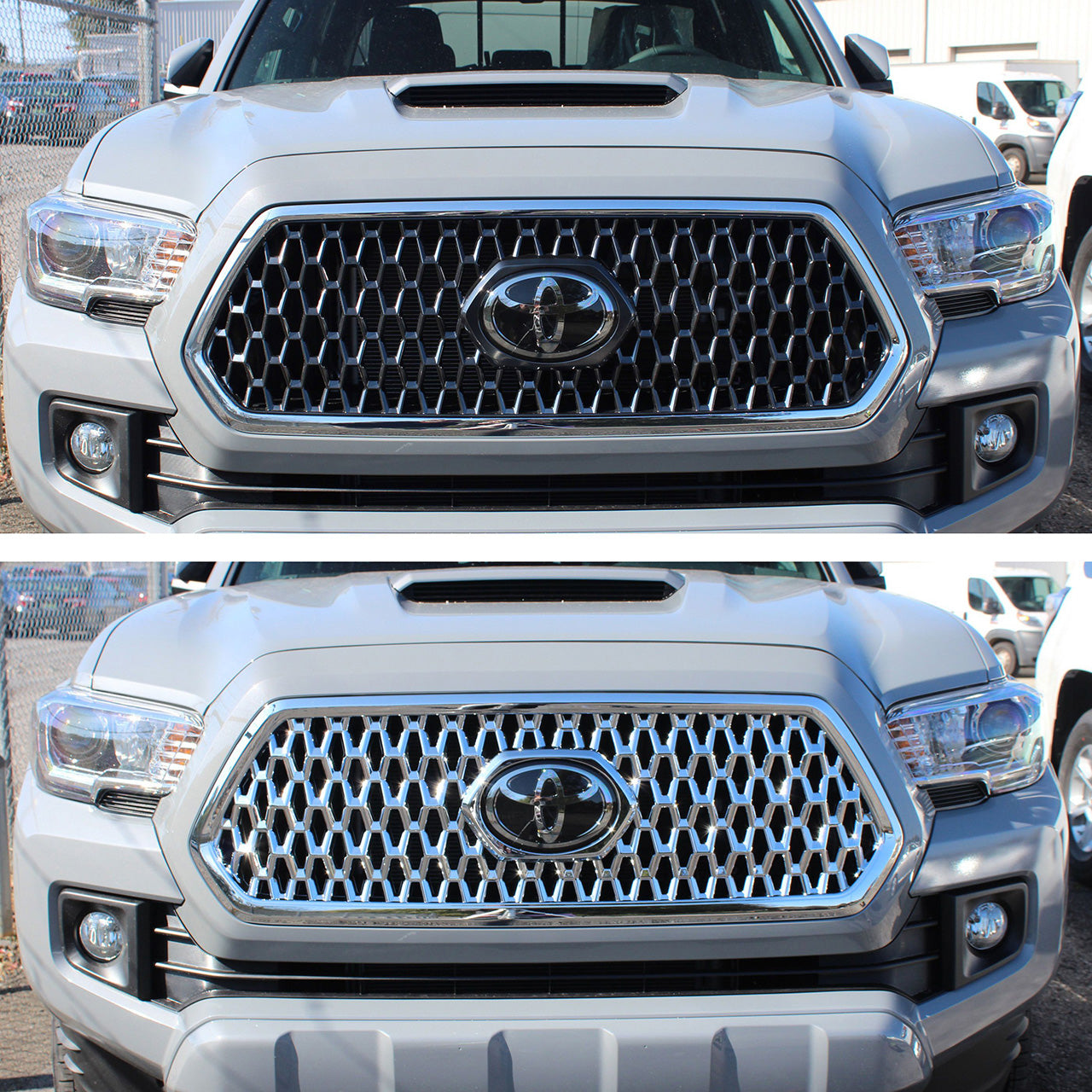 Trim Illusion - Chrome Tape-on Patented Grille Overlay 18-19 Toyota Tacoma TRD Sport/Off-Road 1 PC