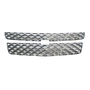 Trim Illusion - Diamond Mesh Chrome Tape-on Patented Grille Overlay 15-20 Chevrolet Tahoe/Suburban 2 PCS
