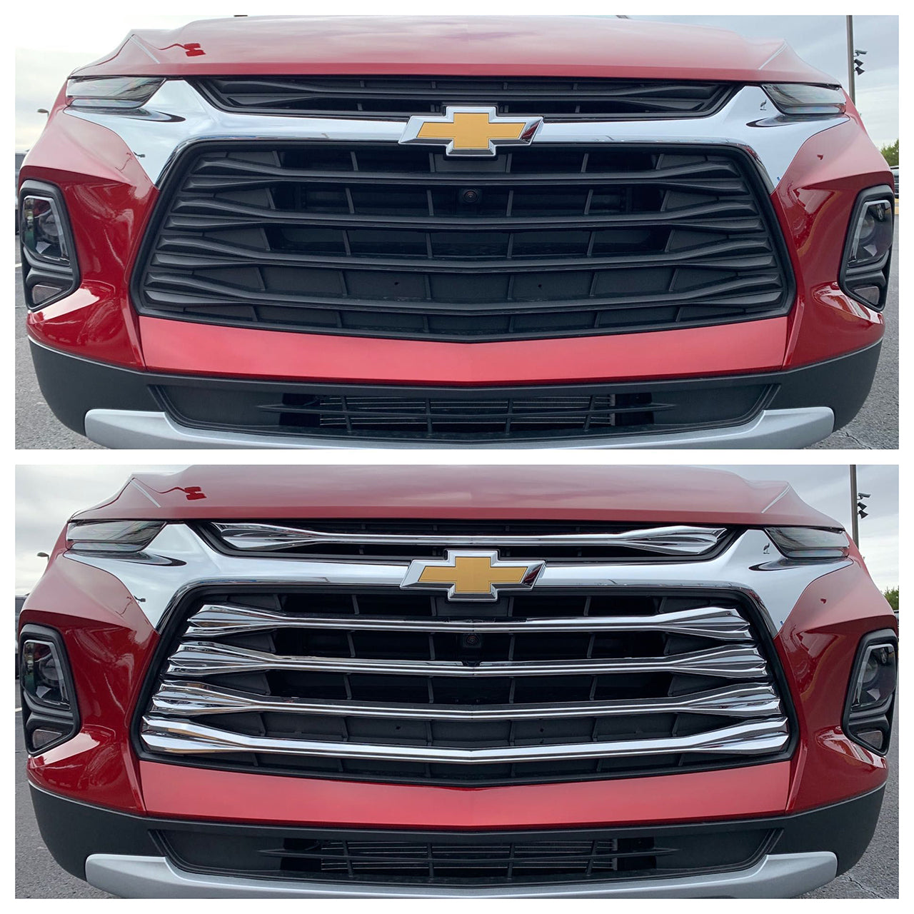 Trim Illusion - Chrome Tape-on Patented Grille Overlay 19-22 Chevrolet Blazer 5 PCS