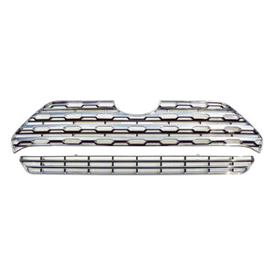 Trim Illusion - Chrome Patented Snap-on W/Tape Patented Grille Overlay 19-23 Toyota RAV4 LE/XLE/Premium Does not fit grille with Proximity sensor 2 PCS