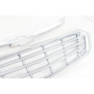 Trim Illusion - Chrome Patented Snap-on W/Tape Patented Grille Overlay 18-21 Chevrolet Equinox L/LS/LT Does not fit grille with Camera 2 PCS