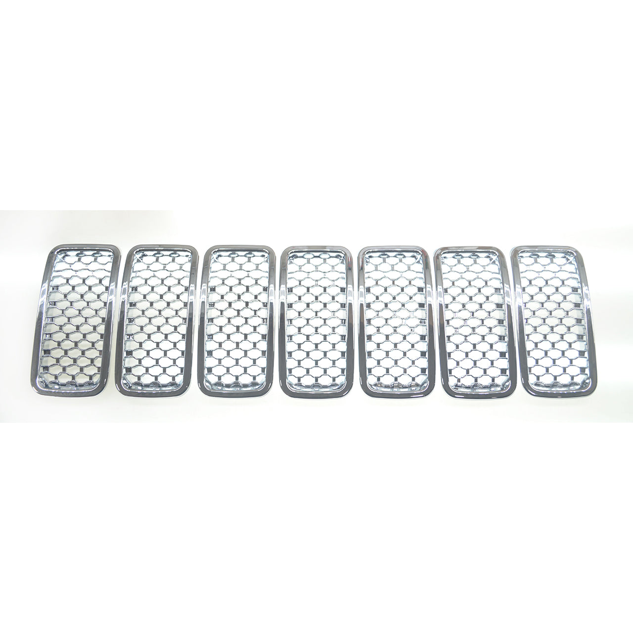 Trim Illusion - Chrome Tape-on Patented Grille Overlay 19-23 Jeep Renegade 2019 Late Model 7 PCS