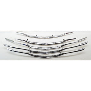 Trim Illusion - Chrome Patented Snap-on W/Tape Patented Grille Overlay 19-24 Chevrolet Malibu 5 PCS
