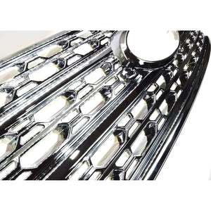 Trim Illusion - Chrome Patented Snap-on W/Tape Patented Grille Overlay 20-24 Ford Explorer Base/XLT Does not fit grille with Camera 1 PC