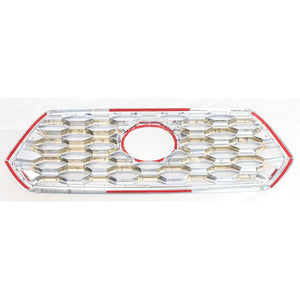 Trim Illusion Chrome Patented Snap-on W/Tape Patented Grille Overlay 20-23 Toyota Tacoma TRD Sport/Off-Road Does not fit grille with Camera 1 PC