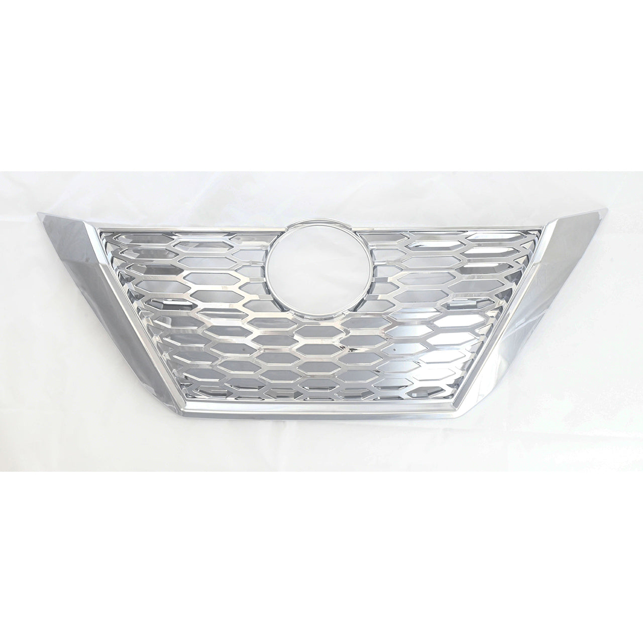 Trim Illusion - Chrome Patented Snap-on W/Tape Patented Grille Overlay 20-23 Nissan Sentra Does not fit grille with Camera 1 PC