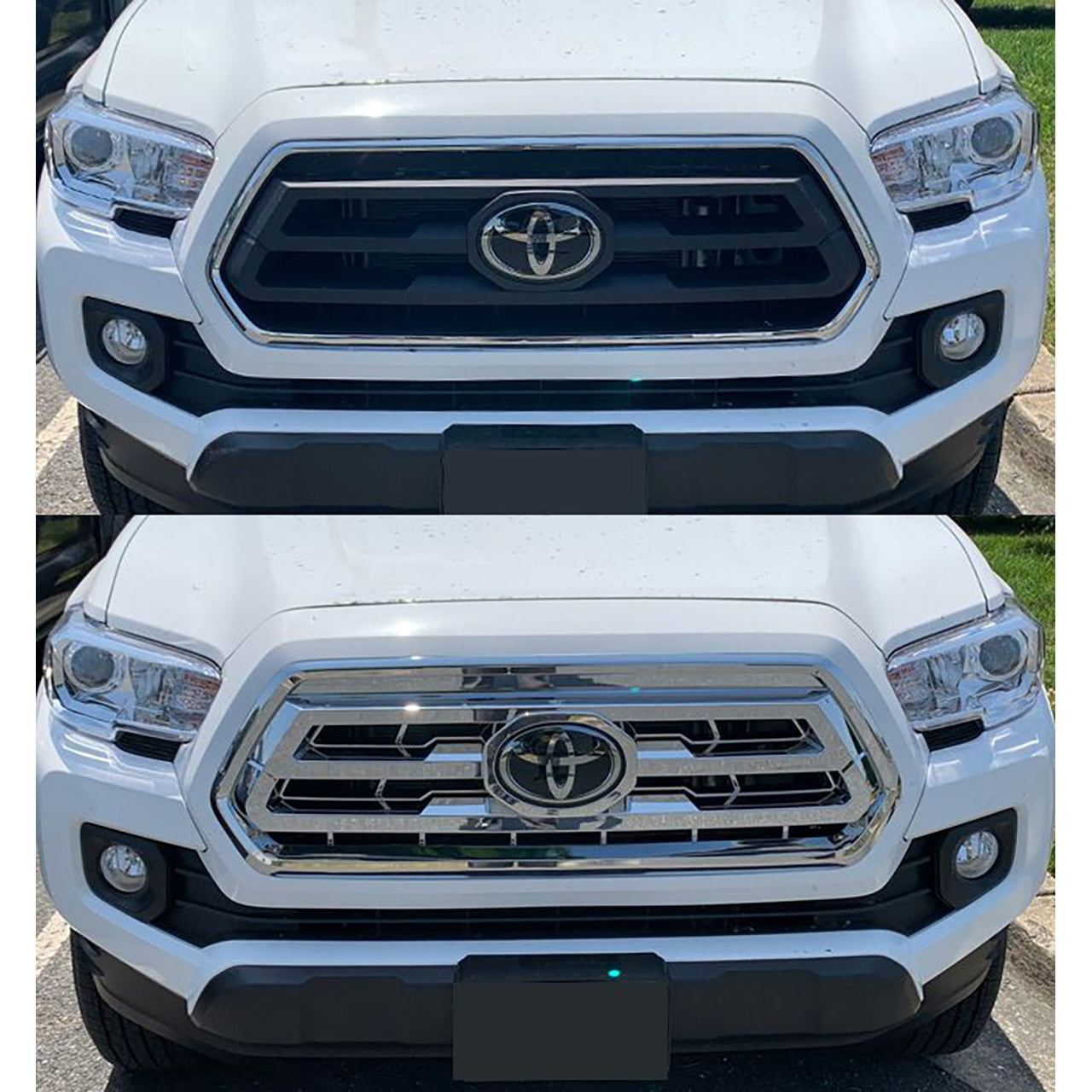 Trim Illusion - Chrome Patented Snap-on W/Tape Patented Grille Overlay 20-23 Toyota Tacoma SR/SR5 1 PC
