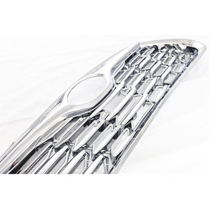 Trim Illusion - Chrome Patented Snap-on W/Tape Patented Grille Overlay 20-23 Toyota Highlander Does not fit XSE Fits grille W/ or W/O Camera 1 PC