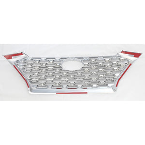 Trim Illusion - Chrome Patented Snap-on W/Tape Patented Grille Overlay 19-21 Hyundai Tucson 1 PC