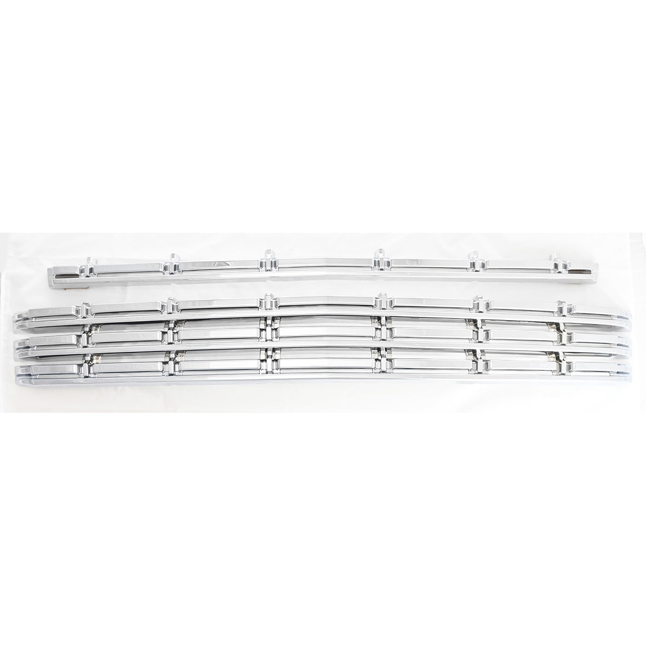 Trim Illusion - Chrome Patented Snap-on W/Tape Patented Grille Overlay 21-24 Chevrolet Suburban/Tahoe LT 2 PCS