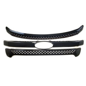 Trim Illusion - Gloss Black Tape-on Patented Grille Overlay 11-15 Ford Explorer Does Not Fit Sport 3 PCS