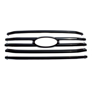 Trim lllusion - Gloss Black Tape-on Patented Grille Overlay 15-17 Ford F-150 XLT 4 PCS