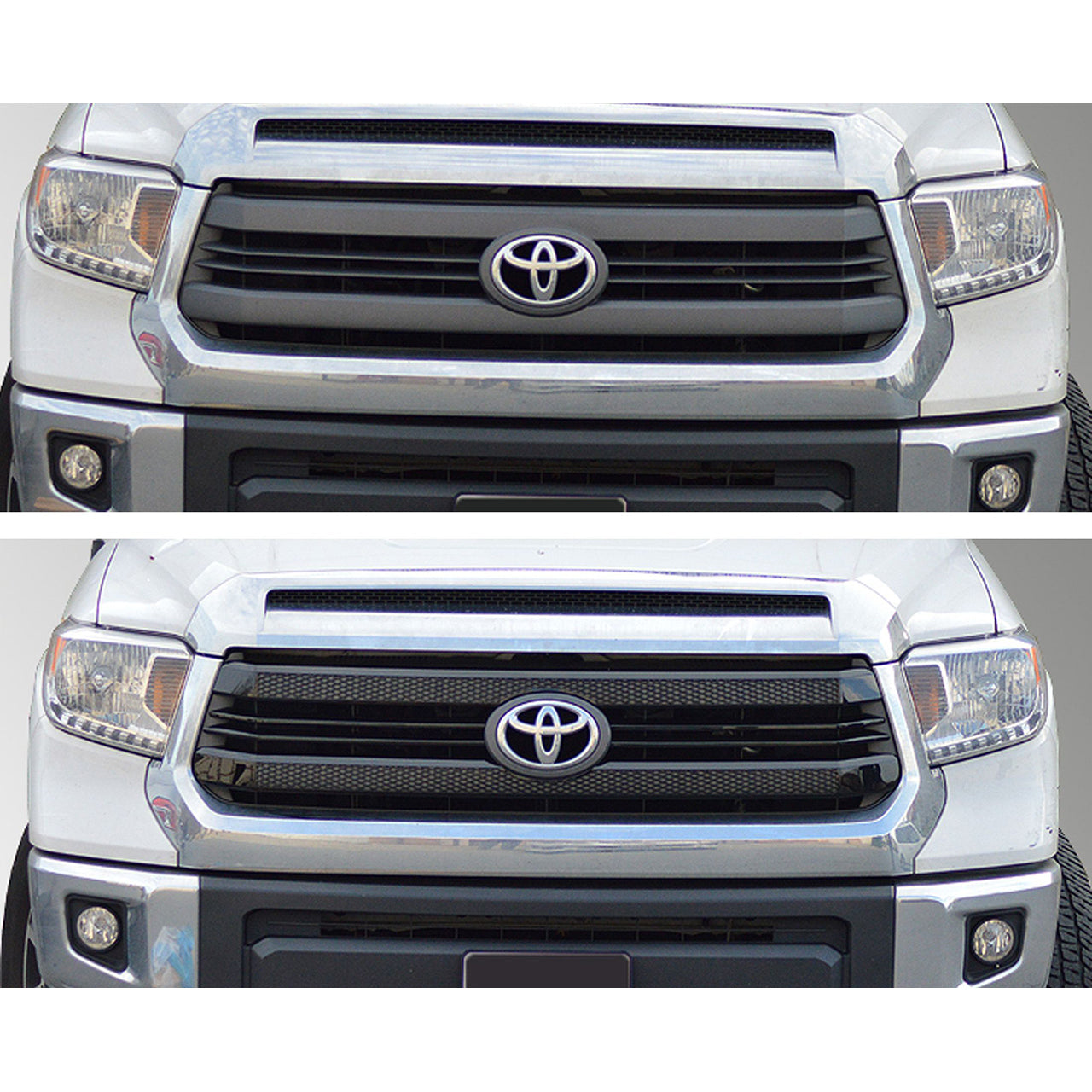 Trim Illusion - Gloss Black Tape-on Patented Grille Overlay 14-17 Toyota Tundra SR/SR5 6 PCS